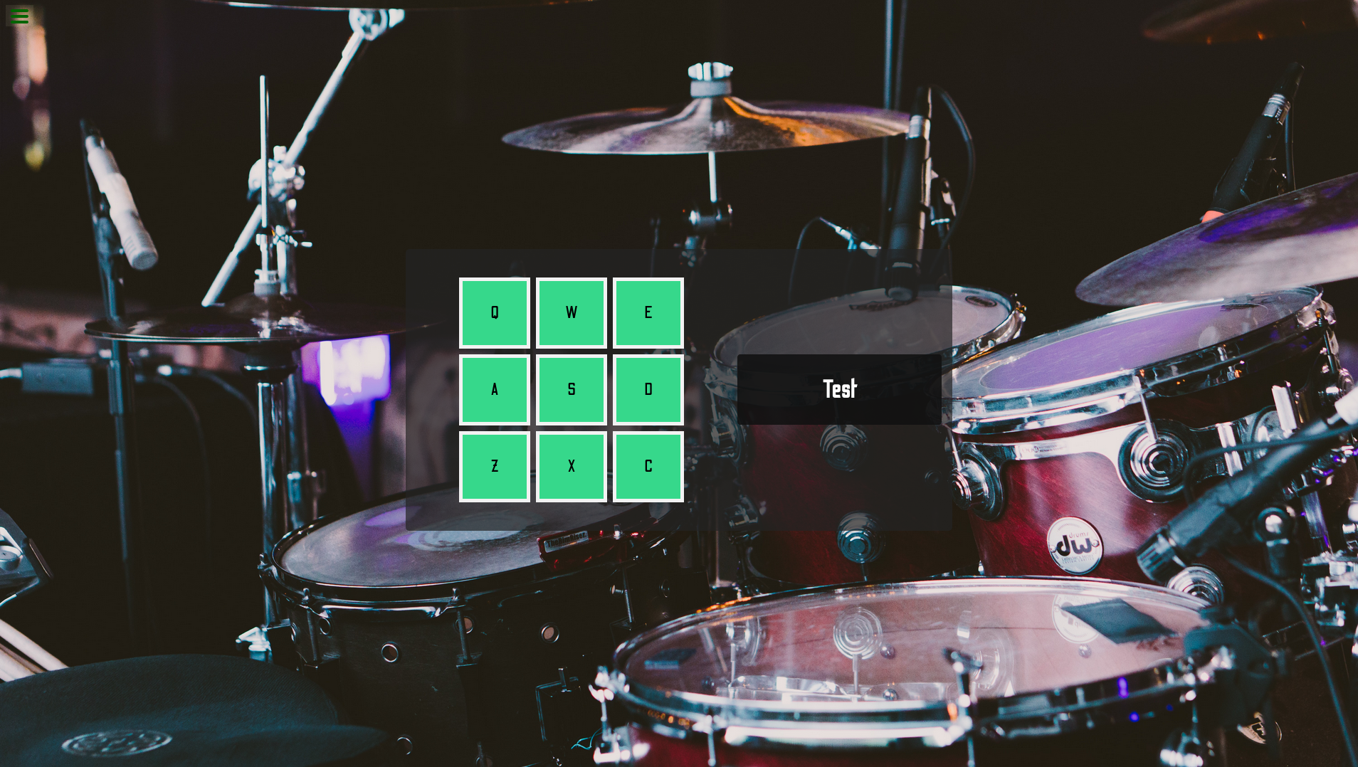 drum machine project screenshot